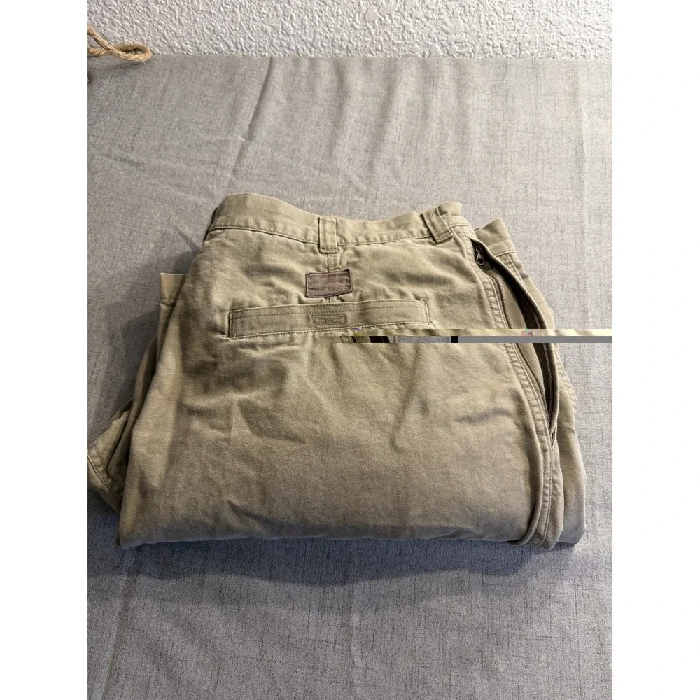 Columbia Men's Canvas Utility Work Pants Khaki Size 44x30 Durable Outdoor Gear